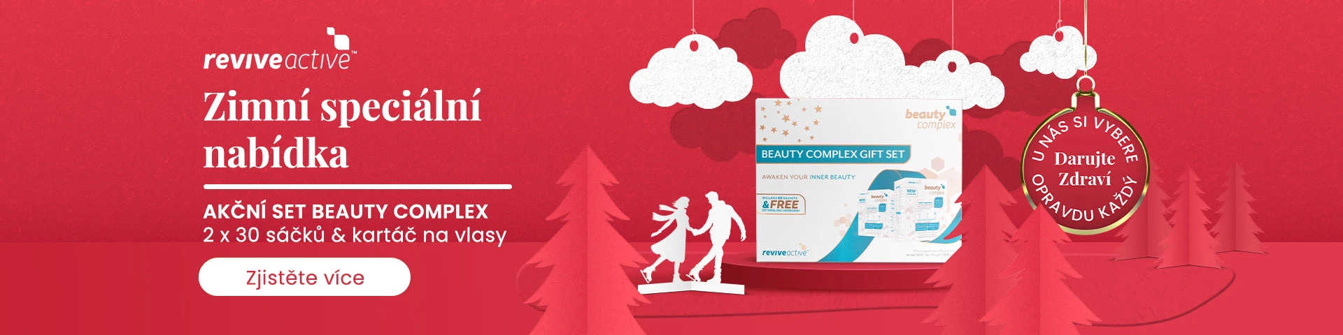 Podzimní akce Revive Active – 2 x Beauty Complex 30 sáčků s kartáčem na vlasy za zvýhodněnou cenu. Platí do vyprodání zásob. 